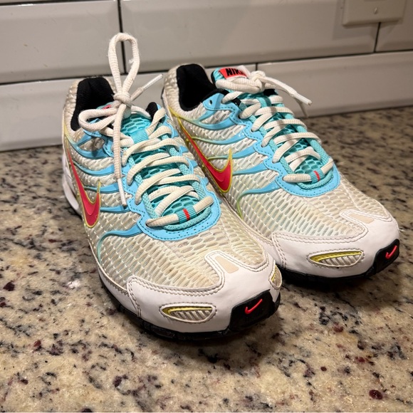 Nike Air Max Torch 4 Women's Size 8.5 White Teal Red Running Shoes CW5607-100 - Picture 2 of 13